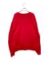 UNUSED (アンユーズド) crew neck sweat shirt レッド サイズ:3：6000円