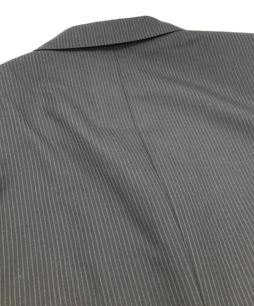 BURBERRY BLACK LABEL（バーバリーブラックレーベル）BURBERRY BLACK LABEL (バーバリーブラックレーベル) ストライプテーラードジャケット ブラック サイズ:40の古着・服飾アイテム