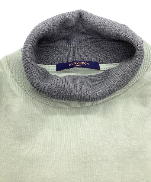 LOUIS VUITTON（ルイ ヴィトン）LOUIS VUITTON (ルイ ヴィトン) リブニット切替スウェット グリーン サイズ:Mの古着・服飾アイテム