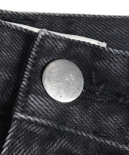 NVRFRGT（ネヴァーフォーゲット）NVRFRGT (ネヴァーフォーゲット) 3D TWISTED WIDE LEG JEANS ブラック サイズ:3の古着・服飾アイテム