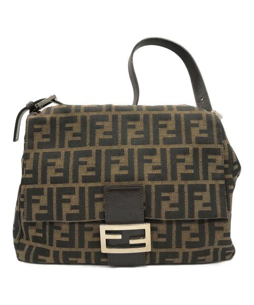 FENDI（フェンディ）FENDI (フェンディ) ズッカ柄マンマバケットバッグ ブラウン サイズ:下記参照の古着・服飾アイテム