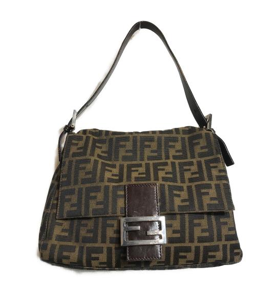 FENDI（フェンディ）FENDI (フェンディ) ズッカ柄マンマバケットバッグ ブラウン サイズ:下記参照の古着・服飾アイテム