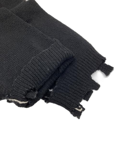 SAINT MICHAEL（セントマイケル）SAINT MICHAEL (セントマイケル) SEX PISTOLS (セックスピストルズ) SP CREW KNT/ I AM Aクラッシュニット ブラック サイズ:Ｍの古着・服飾アイテム