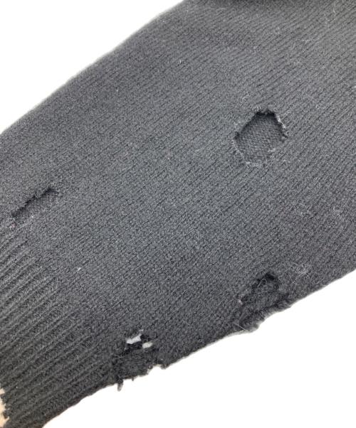 SAINT MICHAEL（セントマイケル）SAINT MICHAEL (セントマイケル) SEX PISTOLS (セックスピストルズ) SP CREW KNT/ I AM Aクラッシュニット ブラック サイズ:Ｍの古着・服飾アイテム