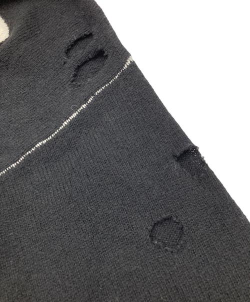 SAINT MICHAEL（セントマイケル）SAINT MICHAEL (セントマイケル) SEX PISTOLS (セックスピストルズ) SP CREW KNT/ I AM Aクラッシュニット ブラック サイズ:Ｍの古着・服飾アイテム