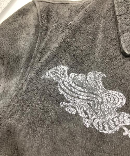 blackmeans（ブラックミーンズ）blackmeans (ブラックミーンズ) SASQUATCHfabrix. (サスクワッチファブリックス) ラムレザースエードフリンジジャケット ブラック サイズ:4の古着・服飾アイテム