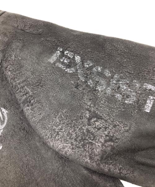 blackmeans（ブラックミーンズ）blackmeans (ブラックミーンズ) SASQUATCHfabrix. (サスクワッチファブリックス) ラムレザースエードフリンジジャケット ブラック サイズ:4の古着・服飾アイテム