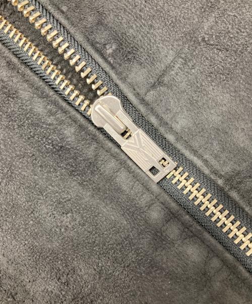 blackmeans（ブラックミーンズ）blackmeans (ブラックミーンズ) SASQUATCHfabrix. (サスクワッチファブリックス) ラムレザースエードフリンジジャケット ブラック サイズ:4の古着・服飾アイテム