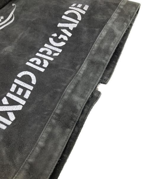 blackmeans（ブラックミーンズ）blackmeans (ブラックミーンズ) SASQUATCHfabrix. (サスクワッチファブリックス) ラムレザースエードフリンジジャケット ブラック サイズ:4の古着・服飾アイテム