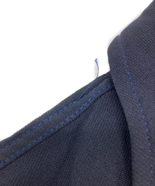 COMME des GARCONS HOMME PLUS（コムデギャルソンオムプリュス）COMME des GARCONS HOMME PLUS (コムデギャルソンオムプリュス) ポリエステル縮絨ロングジャケット ネイビー サイズ:Ｍの古着・服飾アイテム