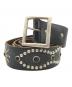 htc（エイチティーシー）の古着「Peanut Studs Python Belt」｜ブラック