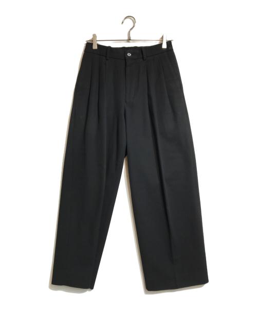MARKWARE（マーカウェア）MARKWARE (マーカウェア) TRIPLE PLEATED WIDE TROUSERS ブラック サイズ:1の古着・服飾アイテム