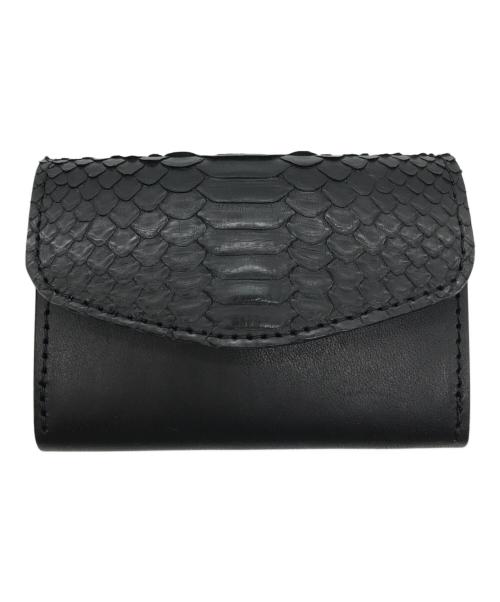 HWZN BROSS（ハウゼンブロス）HWZN BROSS (ハウゼンブロス) Diamond Python Sub Wallet ブラックの古着・服飾アイテム