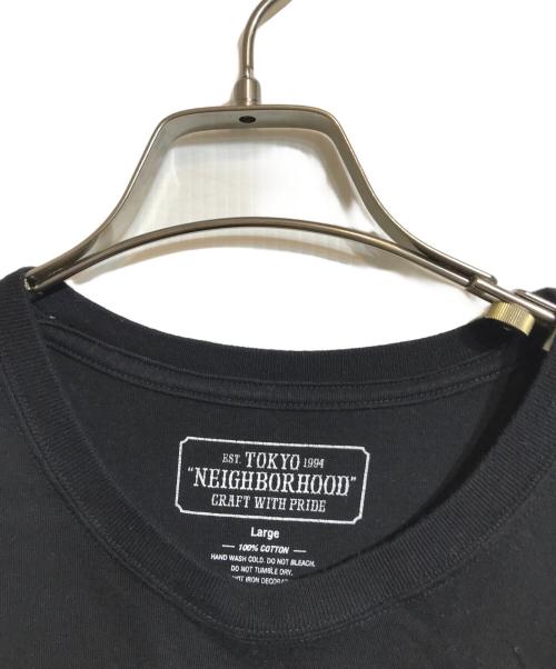 NEIGHBORHOOD（ネイバーフッド）NEIGHBORHOOD (ネイバーフッド) ロングスリーブカットソー ブラック サイズ:LARGEの古着・服飾アイテム