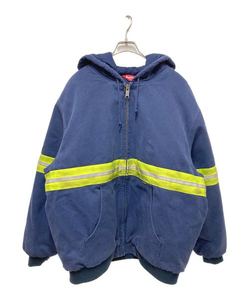 SUPREME（シュプリーム）SUPREME (シュプリーム) Reflective Stripe Hooded Work Jacket ネイビー サイズ:XLの古着・服飾アイテム