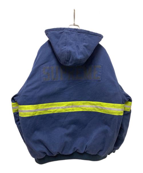 SUPREME（シュプリーム）SUPREME (シュプリーム) Reflective Stripe Hooded Work Jacket ネイビー サイズ:XLの古着・服飾アイテム
