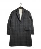 CALVIN KLEIN 205W39NYCカルバンクライン205W39NYC）の古着「ヘリンボーンツイードチェスターコート」｜グレー