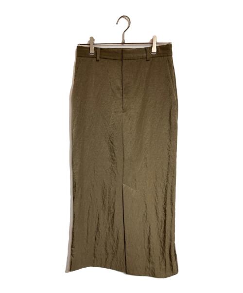 ATON（エイトン）ATON (エイトン) VINTAGE NYLON TWILL SKIRT ブラウン サイズ:2の古着・服飾アイテム