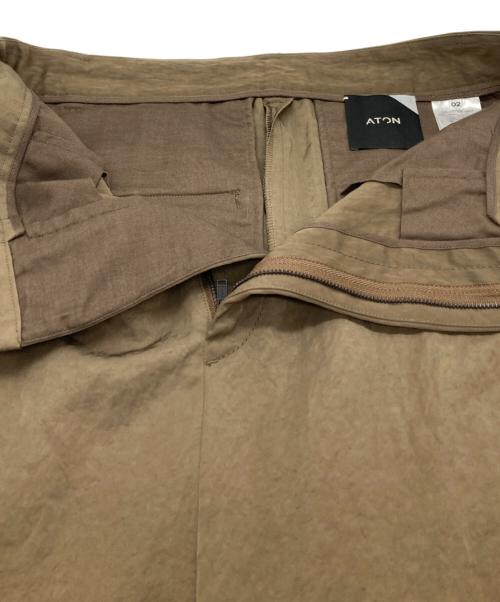ATON（エイトン）ATON (エイトン) VINTAGE NYLON TWILL SKIRT ブラウン サイズ:2の古着・服飾アイテム