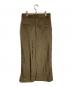 ATON (エイトン) VINTAGE NYLON TWILL SKIRT ブラウン サイズ:2：8000円
