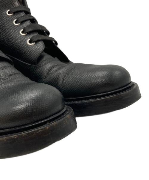 DIOR HOMME（ディオール オム）DIOR HOMME (ディオール オム) ボアレースアップブーツ ブラック サイズ:41の古着・服飾アイテム