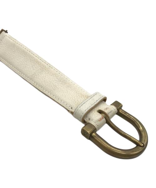 LOUIS VUITTON（ルイ ヴィトン）LOUIS VUITTON (ルイ ヴィトン) ホースビットバックルベルト ホワイトの古着・服飾アイテム