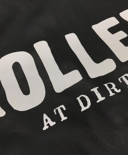 AT-DIRTY（アットダーティ）AT-DIRTY (アットダーティ) ROLLER MAGAZINE (ローラーマガジン) LEATHER COACH JACKET ブラック サイズ:Lの古着・服飾アイテム
