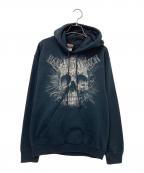 HARLEY-DAVIDSONハーレーダビッドソン）の古着「プルオーバーパーカー」｜ブラック