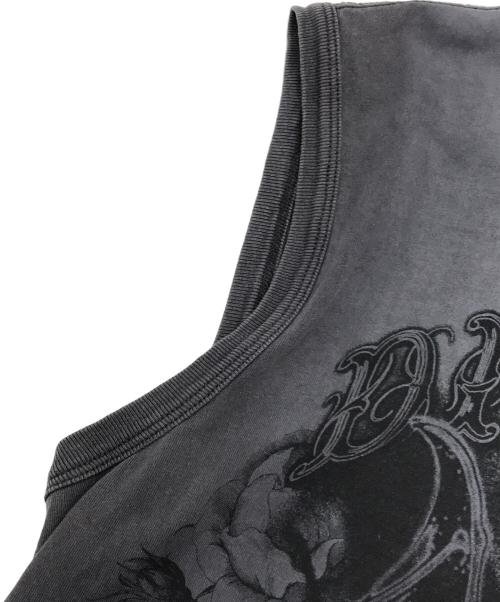 DIESEL（ディーゼル）DIESEL (ディーゼル) Faded tank top with graphic print グレー サイズ:Sの古着・服飾アイテム