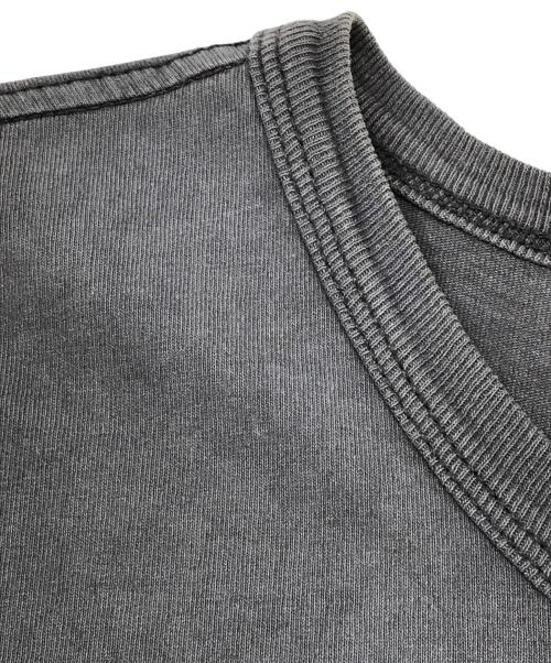 DIESEL（ディーゼル）DIESEL (ディーゼル) Faded tank top with graphic print グレー サイズ:Sの古着・服飾アイテム