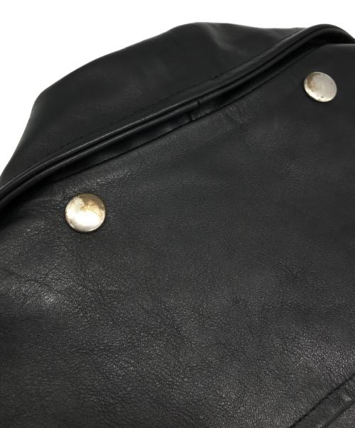 GOLDEN GOOSE（ゴールデングース）GOLDEN GOOSE (ゴールデングース) タイガーカモライニング レザー ダブル ライダース ジャケット ブラック サイズ:XSの古着・服飾アイテム