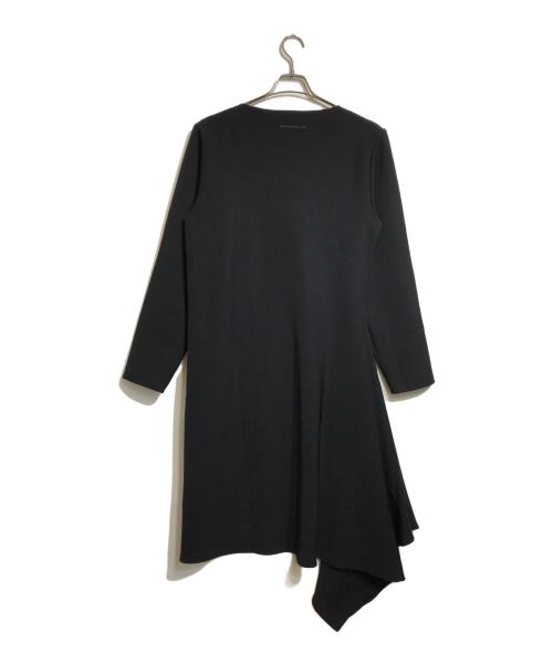 MM6 Maison Margiela（エムエムシックスメゾンマルジェラ）MM6 Maison Margiela (エムエムシックス メゾンマルジェラ) アシンメトリーワンピース ブラック サイズ:Lの古着・服飾アイテム
