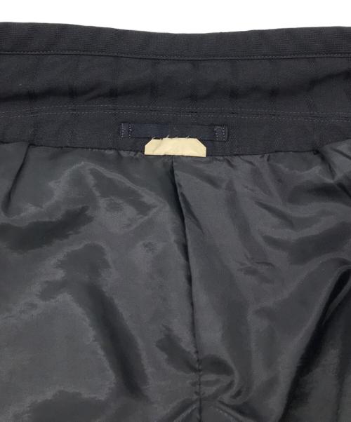 COMME des GARCONS HOMME DEUX（コムデギャルソン オム ドゥ）COMME des GARCONS HOMME DEUX (コムデギャルソン オム ドゥ) ポリエステル縮絨ストライプジャケット ダークネイビー サイズ:Sの古着・服飾アイテム