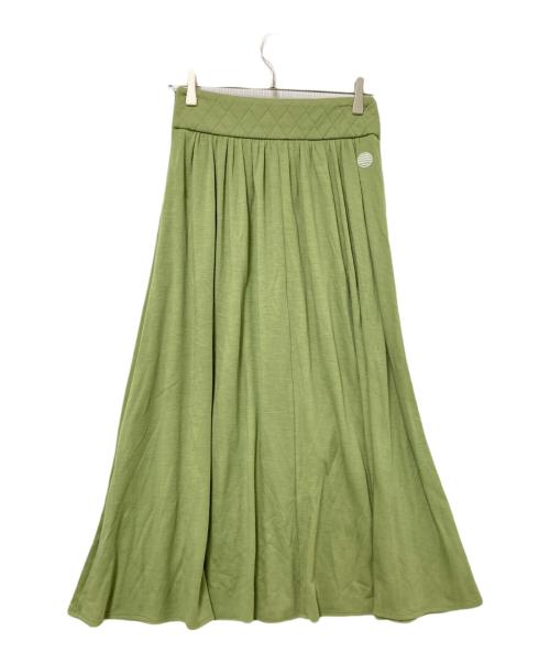 BORDERS at BALCONY（ボーダーズアットバルコニー）BORDERS at BALCONY (ボーダーズアットバルコニー) キルティングロングスカート グリーン サイズ:36 未使用品の古着・服飾アイテム