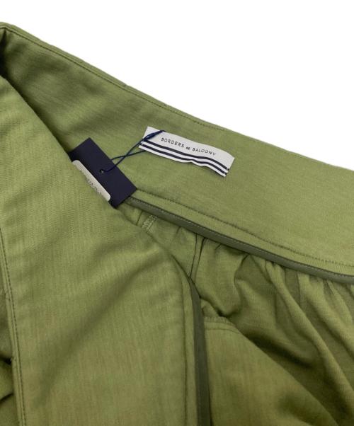 BORDERS at BALCONY（ボーダーズアットバルコニー）BORDERS at BALCONY (ボーダーズアットバルコニー) キルティングロングスカート グリーン サイズ:36 未使用品の古着・服飾アイテム