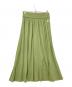 BORDERS at BALCONY (ボーダーズアットバルコニー) キルティングロングスカート グリーン サイズ:36 未使用品：8000円