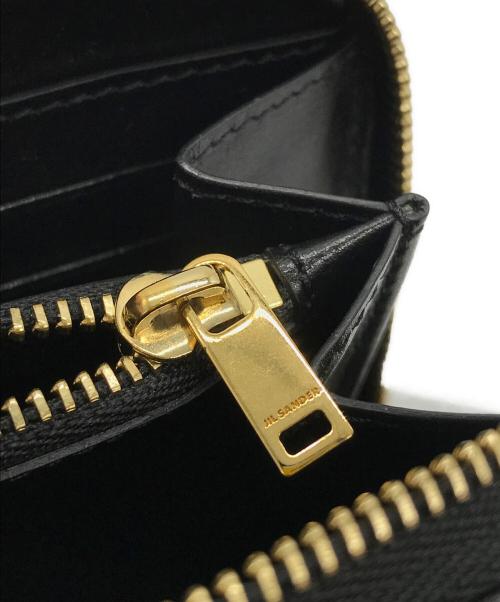 JIL SANDER（ジルサンダー）JIL SANDER (ジルサンダー) ZIP AROUND WALLET MD GIRO ブラックの古着・服飾アイテム