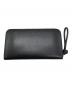 JIL SANDER (ジルサンダー) ZIP AROUND WALLET MD GIRO ブラック：26000円