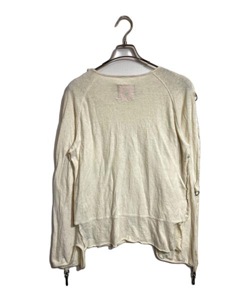 blackmeans（ブラックミーンズ）blackmeans (ブラックミーンズ) ヘンリーネックガーゼシャツ アイボリー サイズ:2の古着・服飾アイテム