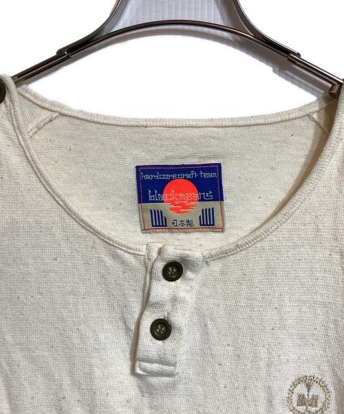 blackmeans（ブラックミーンズ）blackmeans (ブラックミーンズ) ヘンリーネックガーゼシャツ アイボリー サイズ:2の古着・服飾アイテム