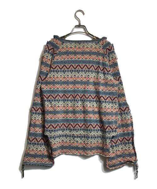 blackmeans（ブラックミーンズ）blackmeans (ブラックミーンズ) 民族柄ヘンリーネックガーゼシャツ マルチカラー サイズ:2の古着・服飾アイテム