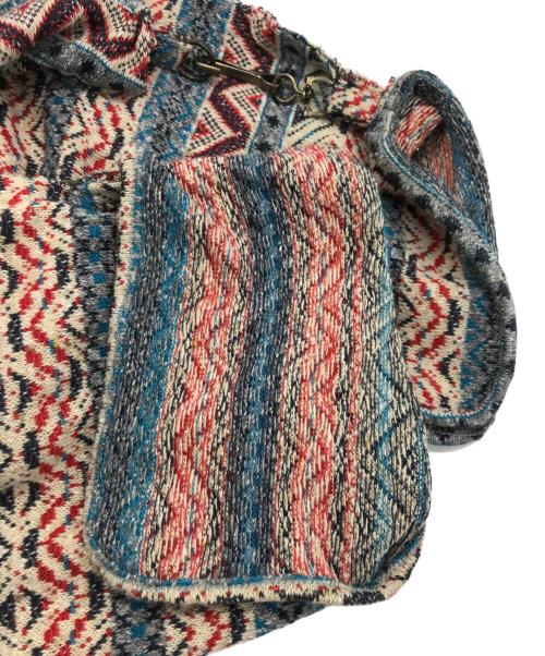 blackmeans（ブラックミーンズ）blackmeans (ブラックミーンズ) 民族柄ヘンリーネックガーゼシャツ マルチカラー サイズ:2の古着・服飾アイテム