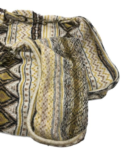 blackmeans（ブラックミーンズ）blackmeans (ブラックミーンズ) 民族柄ヘンリーネックガーゼシャツ イエロー サイズ:2の古着・服飾アイテム