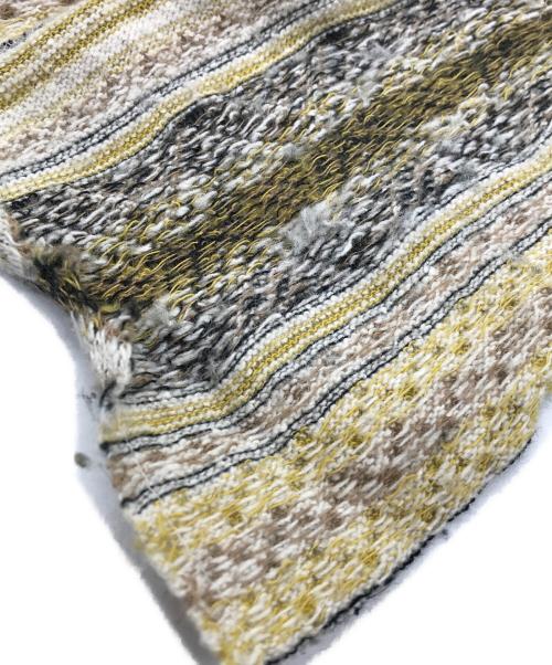 blackmeans（ブラックミーンズ）blackmeans (ブラックミーンズ) 民族柄ヘンリーネックガーゼシャツ イエロー サイズ:2の古着・服飾アイテム