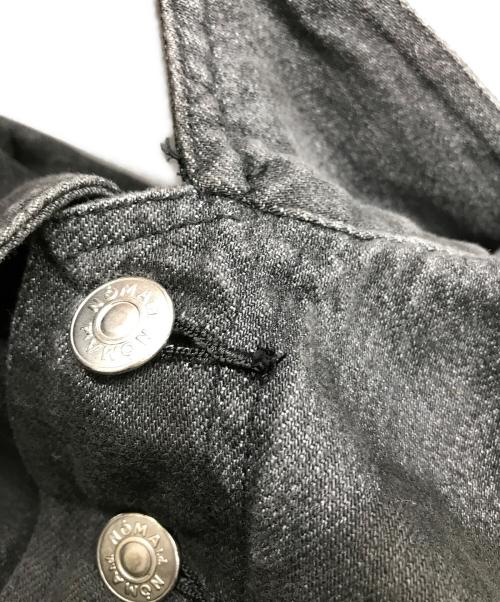 WILDSIDE（ワイルドサイド）WILDSIDE (ワイルドサイド) NOMA t.d. (ノーマティーディー) Hand Dyed Denim Jacket ブラック サイズ:4の古着・服飾アイテム