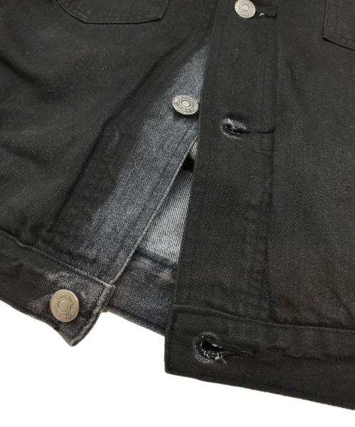 WILDSIDE（ワイルドサイド）WILDSIDE (ワイルドサイド) NOMA t.d. (ノーマティーディー) Hand Dyed Denim Jacket ブラック サイズ:4の古着・服飾アイテム