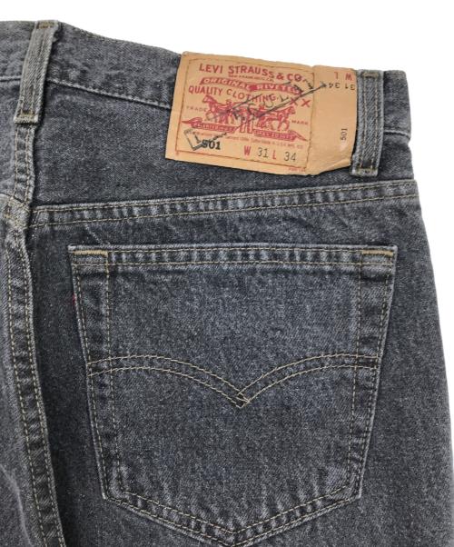 LEVI'S（リーバイス）LEVI'S (リーバイス) USA製501先染ブラックデニム ブラック サイズ:W31×L34の古着・服飾アイテム