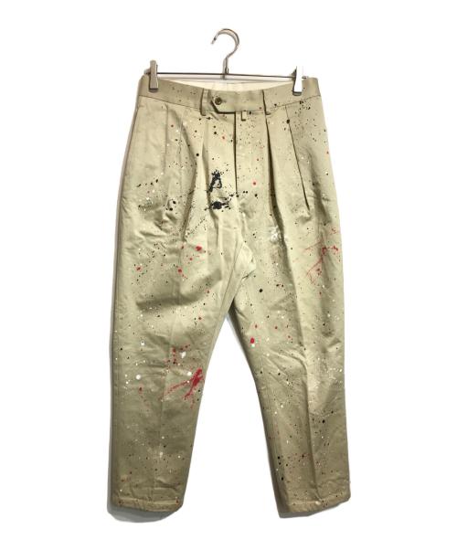 NEAT（ニート）NEAT (ニート) ペイントチノパンツ ベージュ サイズ:46の古着・服飾アイテム