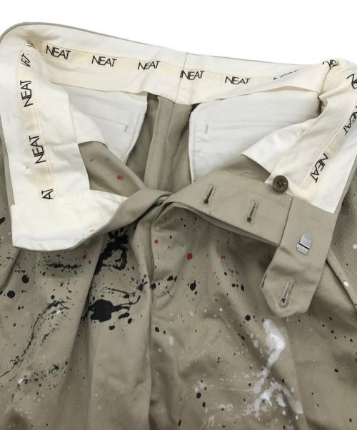 NEAT（ニート）NEAT (ニート) ペイントチノパンツ ベージュ サイズ:46の古着・服飾アイテム
