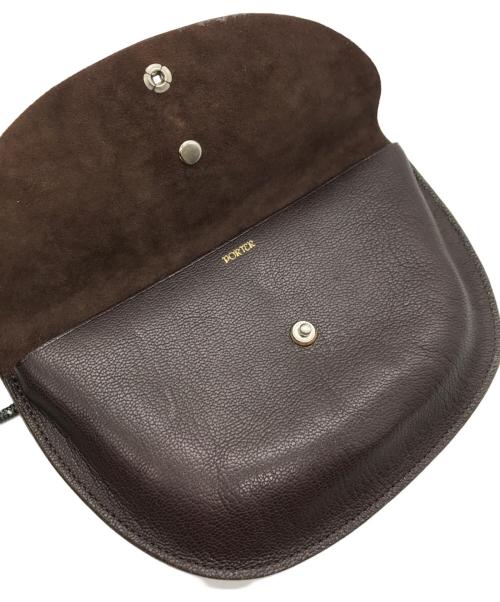 PORTER（ポーター）PORTER (ポーター) KAPTAIN SUNSHINE (キャプテンサンシャイン) Round Pouch ブラウンの古着・服飾アイテム